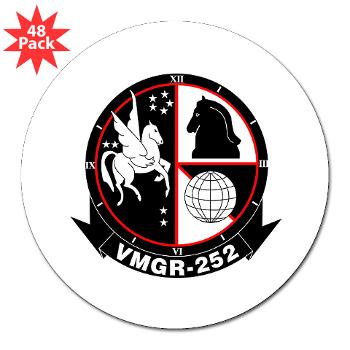 MARTS252 - M01 - 01 - Marine Aerial Refueler Transport Squadron 252 - 3" Lapel Sticker (48 pk)