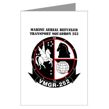 MARTS252 - M01 - 02 - Marine Aerial Refueler Transport Squadron 252 with Text - Greeting Cards (Pk of 10) - Click Image to Close