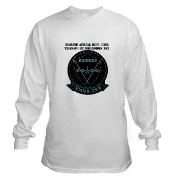 MARTS352 - A01 - 01 - USMC - Marine Aerial Refueler Transport Sqdrn 352 with Text - Long Sleeve T-Shirt