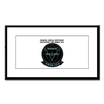 MARTS352 - A01 - 01 - USMC - Marine Aerial Refueler Transport Sqdrn 352 with Text - Small Framed Print