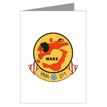 MAS211 - M01 - 02 - Marine Attack Squadron 211 Greeting Cards (Pk of 10)