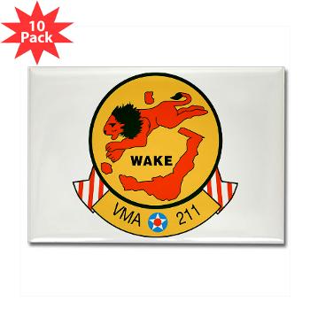 MAS211 - M01 - 01 - Marine Attack Squadron 211 Rectangle Magnet (10 pack) - Click Image to Close