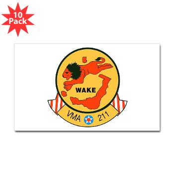 MAS211 - M01 - 01 - Marine Attack Squadron 211 Sticker (Rectangle 10 pk)