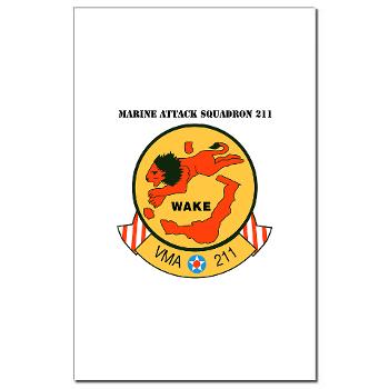 MAS211 - M01 - 02 - Marine Attack Squadron 211 with Text Mini Poster Print