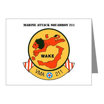 MAS211 - M01 - 02 - Marine Attack Squadron 211 with Text Note Cards (Pk of 20) - Click Image to Close