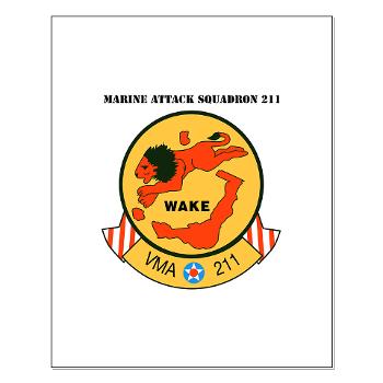 MAS211 - M01 - 02 - Marine Attack Squadron 211 with Text Small Poster