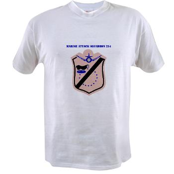 MAS214 - A01 - 04 - Marine Attack Squadron 214 with text Value T-Shirt