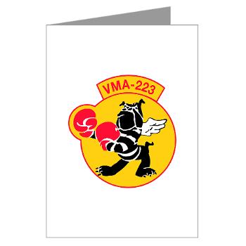 MAS223 - M01 - 02 - Marine Attack Squadron 223 (VMA-223) - Greeting Cards (Pk of 10) - Click Image to Close