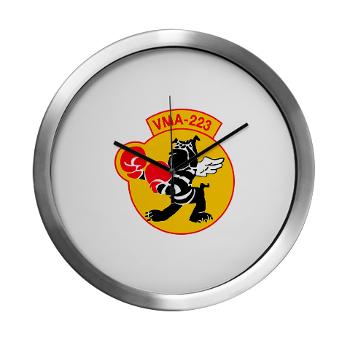 MAS223 - M01 - 03 - Marine Attack Squadron 223 (VMA-223) - Modern Wall Clock