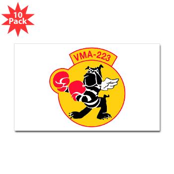 MAS223 - M01 - 01 - Marine Attack Squadron 223 (VMA-223) - Sticker (Rectangle 10 pk)