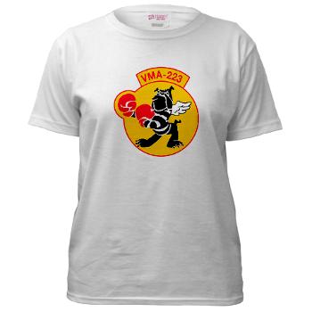 MAS223 - A01 - 04 - Marine Attack Squadron 223 (VMA-223) - Women's T-Shirt