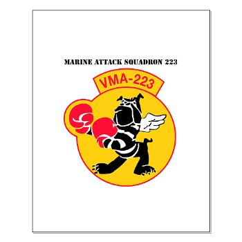 MAS223 - M01 - 02 - Marine Attack Squadron 223 (VMA-223) with Text - Small Poster