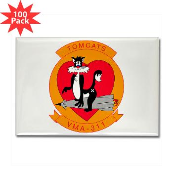 MAS311 - M01 - 01 - Marine Attack Squadron 311 Rectangle Magnet (100 pack) - Click Image to Close