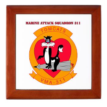 MAS311 - M01 - 03 - Marine Attack Squadron 311 with text Keepsake Box - Click Image to Close