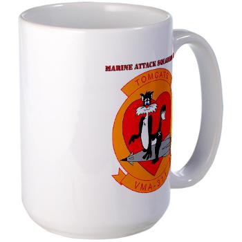 MAS311 - M01 - 03 - Marine Attack Squadron 311 with text Large Mug