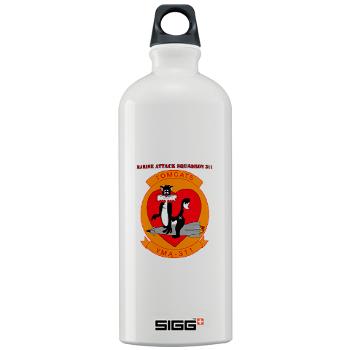 MAS311 - M01 - 03 - Marine Attack Squadron 311 with text Sigg Water Bottle 1.0L