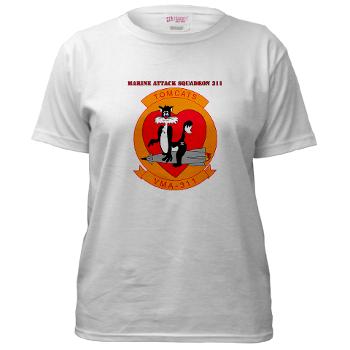 MAS311 - A01 - 04 - Marine Attack Squadron 311 with text Women's T-Shirt