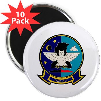MAS513 - M01 - 01 - Marine Attack Squadron 513 - 2.25" Magnet (10 pack) - Click Image to Close