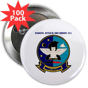 MAS513 - M01 - 01 - Marine Attack Squadron 513 with Text - 2.25" Button (100 pack)