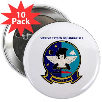 MAS513 - M01 - 01 - Marine Attack Squadron 513 with Text - 2.25" Button (10 pack)