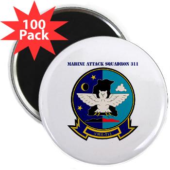 MAS513 - M01 - 01 - Marine Attack Squadron 513 with Text - 2.25" Magnet (100 pack) - Click Image to Close