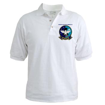 MAS513 - A01 - 04 - Marine Attack Squadron 513 with Text - Golf Shirt