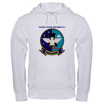 MAS513 - A01 - 03 - Marine Attack Squadron 513 with Text - Hooded Sweatshirt