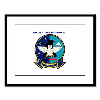 MAS513 - M01 - 02 - Marine Attack Squadron 513 with Text - Large Framed Print - Click Image to Close