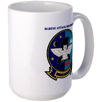 MAS513 - M01 - 03 - Marine Attack Squadron 513 with Text - Large Mug