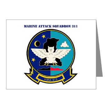MAS513 - M01 - 02 - Marine Attack Squadron 513 with Text - Note Cards (Pk of 20) - Click Image to Close