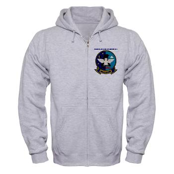 MAS513 - A01 - 03 - Marine Attack Squadron 513 with Text - Zip Hoodie