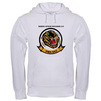 MAS542 - A01 - 03 - Marine Attack Squadron 542 (VMA-542) with Text - Hooded Sweatshirt - Click Image to Close