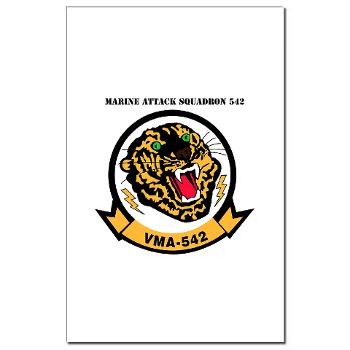 MAS542 - M01 - 02 - Marine Attack Squadron 542 (VMA-542) with Text - Mini Poster Print