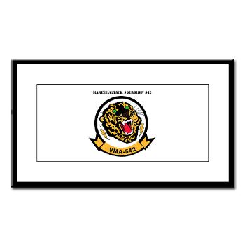 MAS542 - M01 - 02 - Marine Attack Squadron 542 (VMA-542) with Text - Small Framed Print