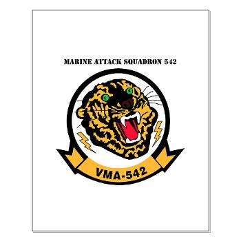 MAS542 - M01 - 02 - Marine Attack Squadron 542 (VMA-542) with Text - Small Poster