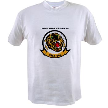 MAS542 - A01 - 04 - Marine Attack Squadron 542 (VMA-542) with Text - Value T-shirt