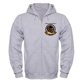 MAS542 - A01 - 03 - Marine Attack Squadron 542 (VMA-542) with Text - Zip Hoodie