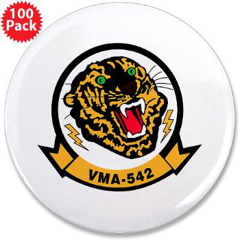 MAS542 - A01 - 01 - Marine Attack Squadron 542 with Text - 3.5" Button (100 pack)