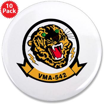 MAS542 - A01 - 01 - Marine Attack Squadron 542 with Text - 3.5" Button (10 pack) - Click Image to Close
