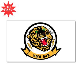 MAS542 - A01 - 01 - Marine Attack Squadron 542 with Text - Sticker (Rectangle 10 pk)