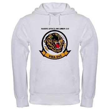 MAS542 - A01 - 01 - Marine Attack Squadron 542 with Text - Hooded Sweatshirt