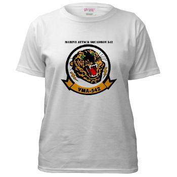 MAS542 - A01 - 01 - Marine Attack Squadron 542 with Text - Women's T-Shirt