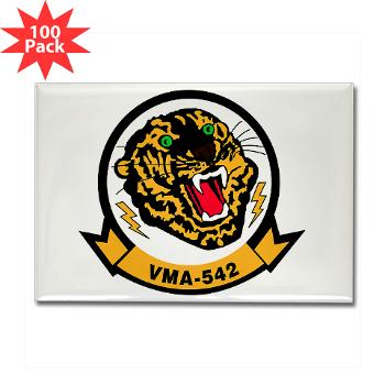 MAS542 - M01 - 01 - Marine Attack Squadron 542 (VMA-542) - Rectangle Magnet (100 pack)