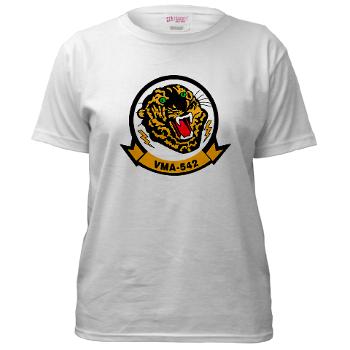 MAS542 - A01 - 04 - Marine Attack Squadron 542 (VMA-542) - Women's T-Shirt - Click Image to Close