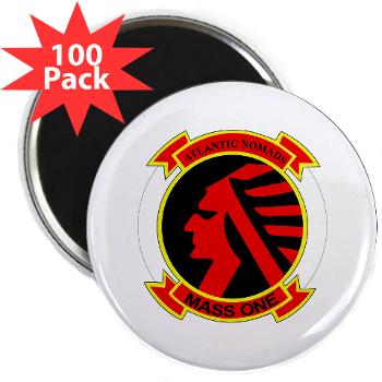 MASS1 - M01 - 01 - Marine Air Support Squadron 1 (MASS-1) - 2.25" Magnet (100 pack) - Click Image to Close