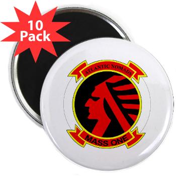 MASS1 - M01 - 01 - Marine Air Support Squadron 1 (MASS-1) - 2.25" Magnet (10 pack) - Click Image to Close
