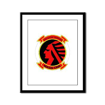 MASS1 - M01 - 02 - Marine Air Support Squadron 1 (MASS-1) - Framed Panel Print - Click Image to Close