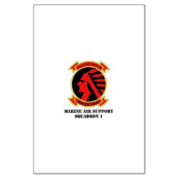 MASS1 - M01 - 02 - Marine Air Support Squadron 1 (MASS-1) with Text - Large Poster