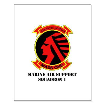 MASS1 - M01 - 02 - Marine Air Support Squadron 1 (MASS-1) with Text - Small Poster