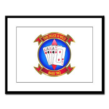 MASS2 - M01 - 02 - Marine Air Support Squadron 2 Large Framed Print